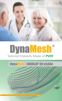 DYNAMESH ENDOLAP 3D VISIBLE Implantat für Leistenhernien